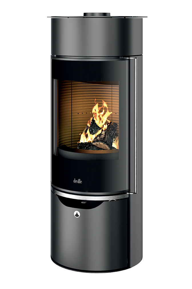 Poêle à bois acier étanche Deville Eguzki accumulateur