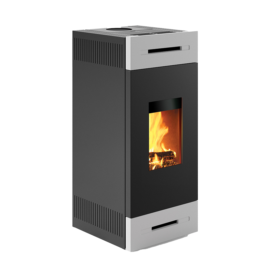 Poêle à Bois en acier FORESTA LILIUM 12 avec ventilation forcée